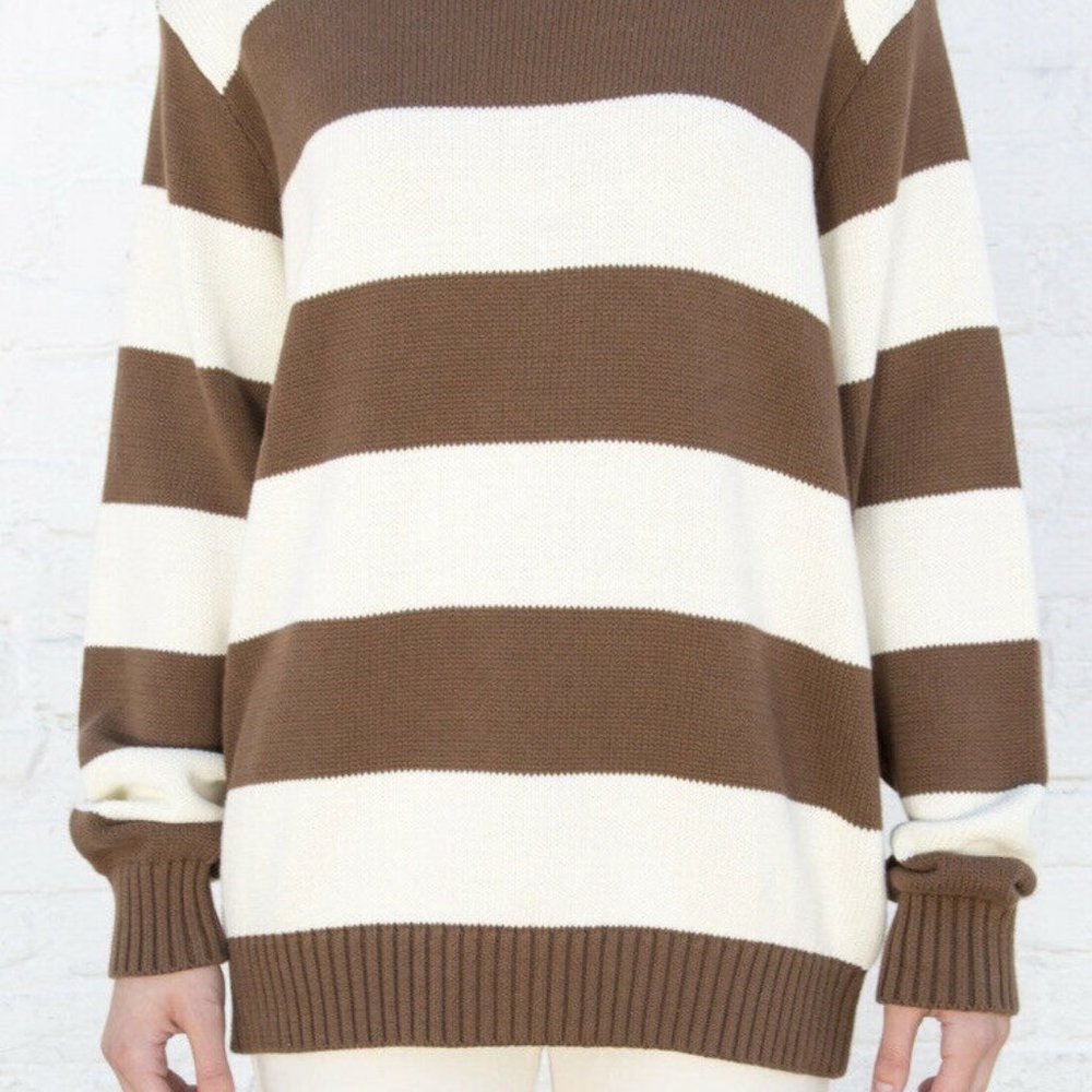 BRIANNA COTTON THICK STRIPE SWEATER
